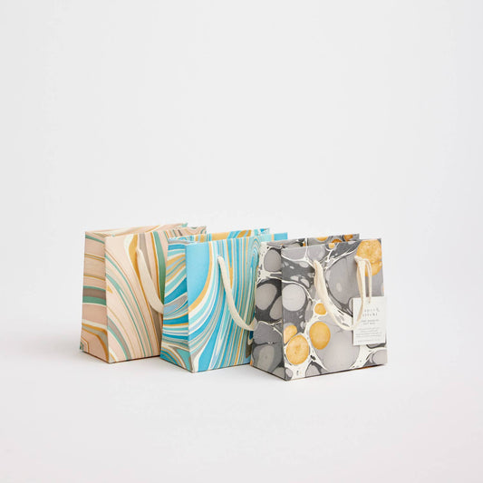 Hand Marbled Gift Bags (Small) - Luxe