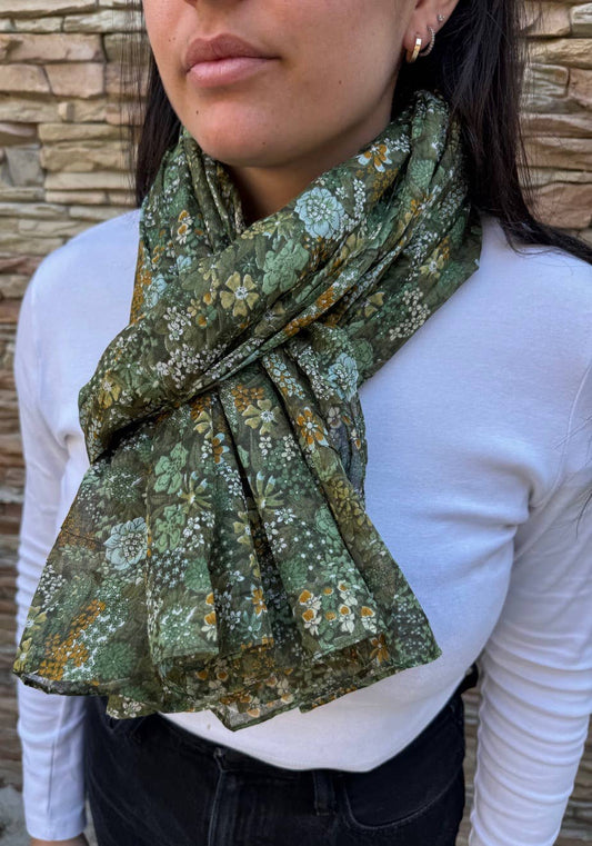 Liberty-print scarf 100% Indian cotton - Pareo - Trend 2026