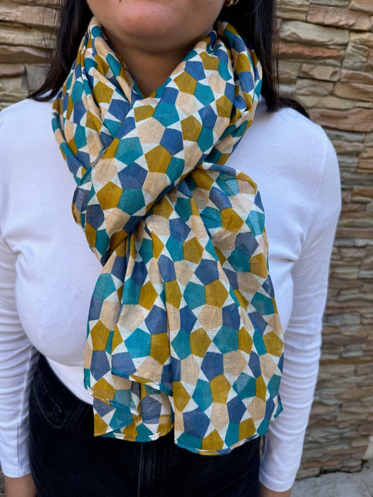 Women's 100% Indian cotton scarf - Pareo - Trend 2026