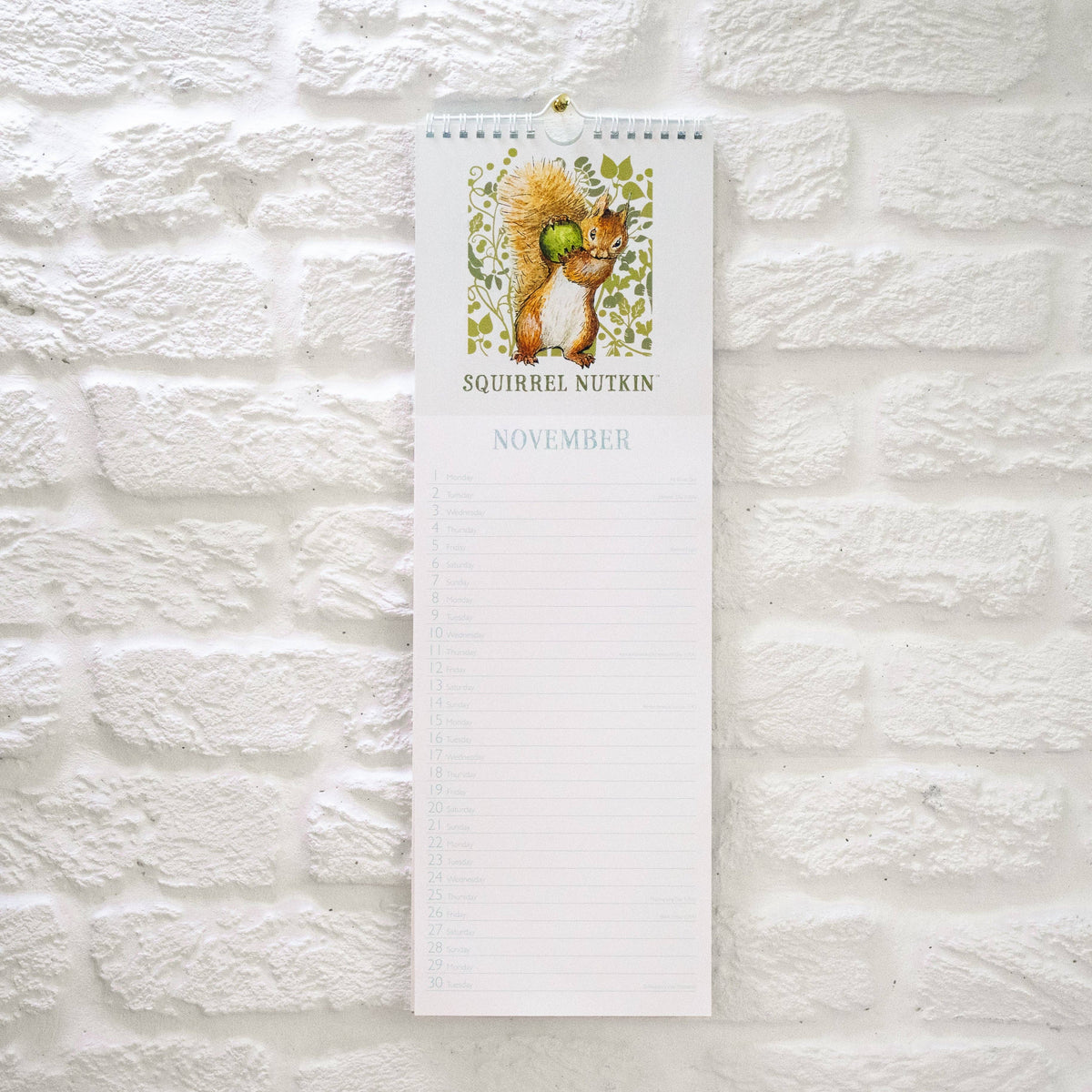 Peter Rabbit Slim Wall Calendar 2027