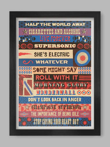Northern Line A3 Framed