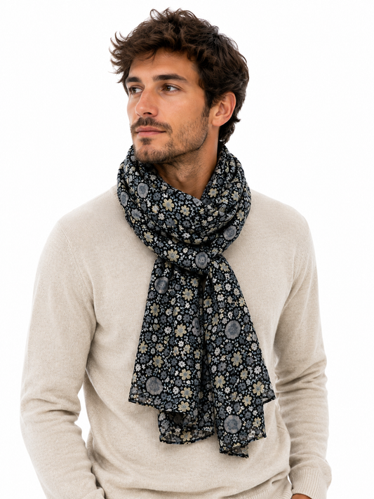 Chèche Liberty scarf 100% cotton - Timeless elegance