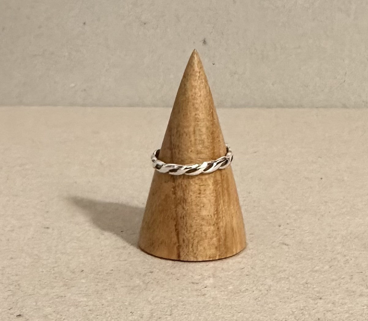Tegan Braided Silver Stacking Ring