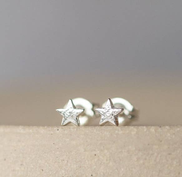 Sterling Silver Mini Studs - Star