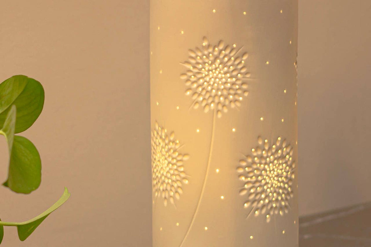 Dandelions Columna Ceramic Table Lamp