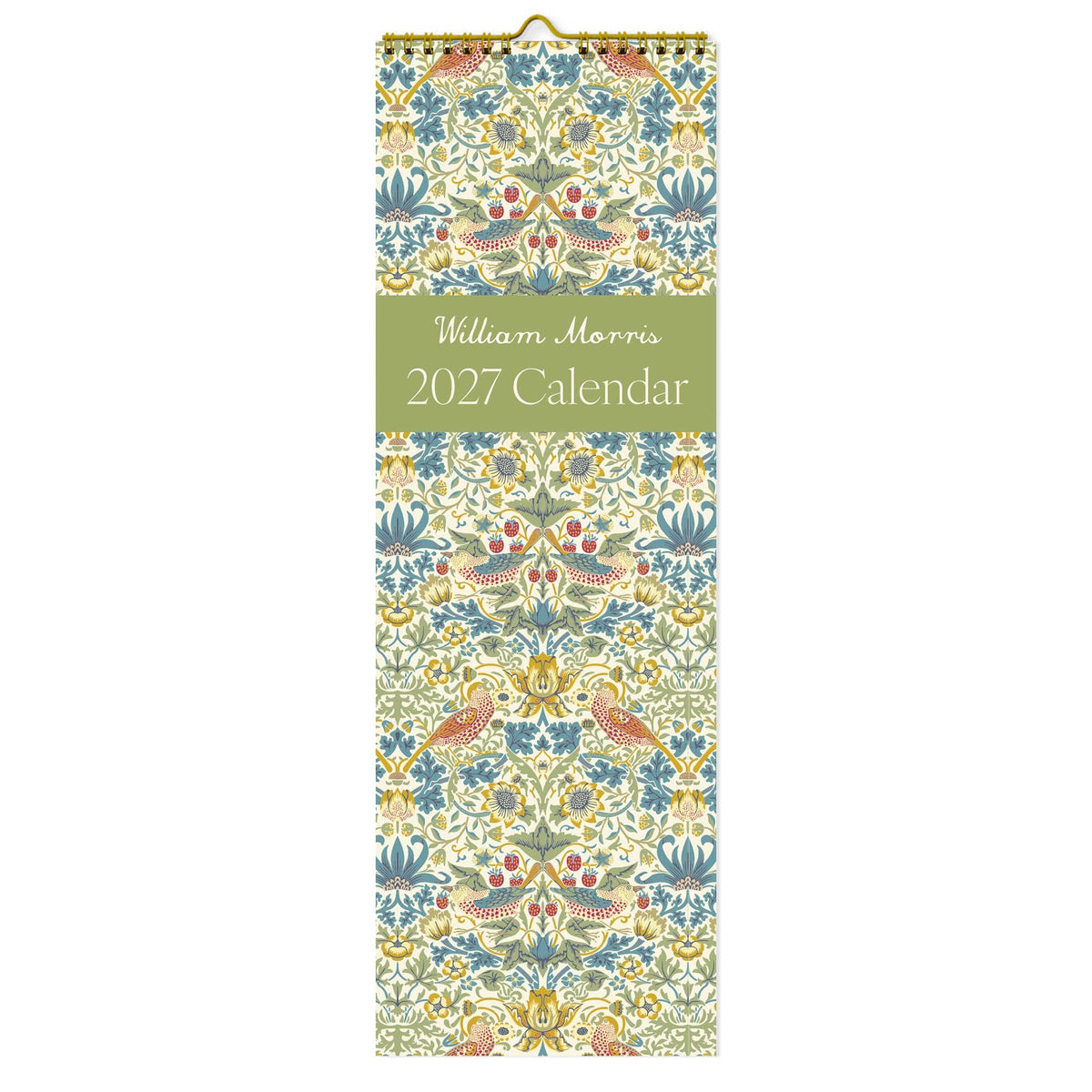 William Morris Slim Wall Calendar 2027