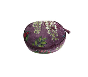 Botanical Velvet Jewellery Pouch or Roll from Earth Squared