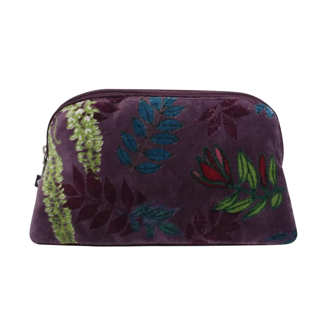 Botanical Velvet Make Up Bags and Scarves from Earth Squared