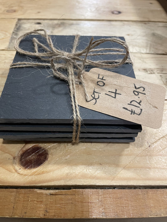 Slate Coasters - Set of 4