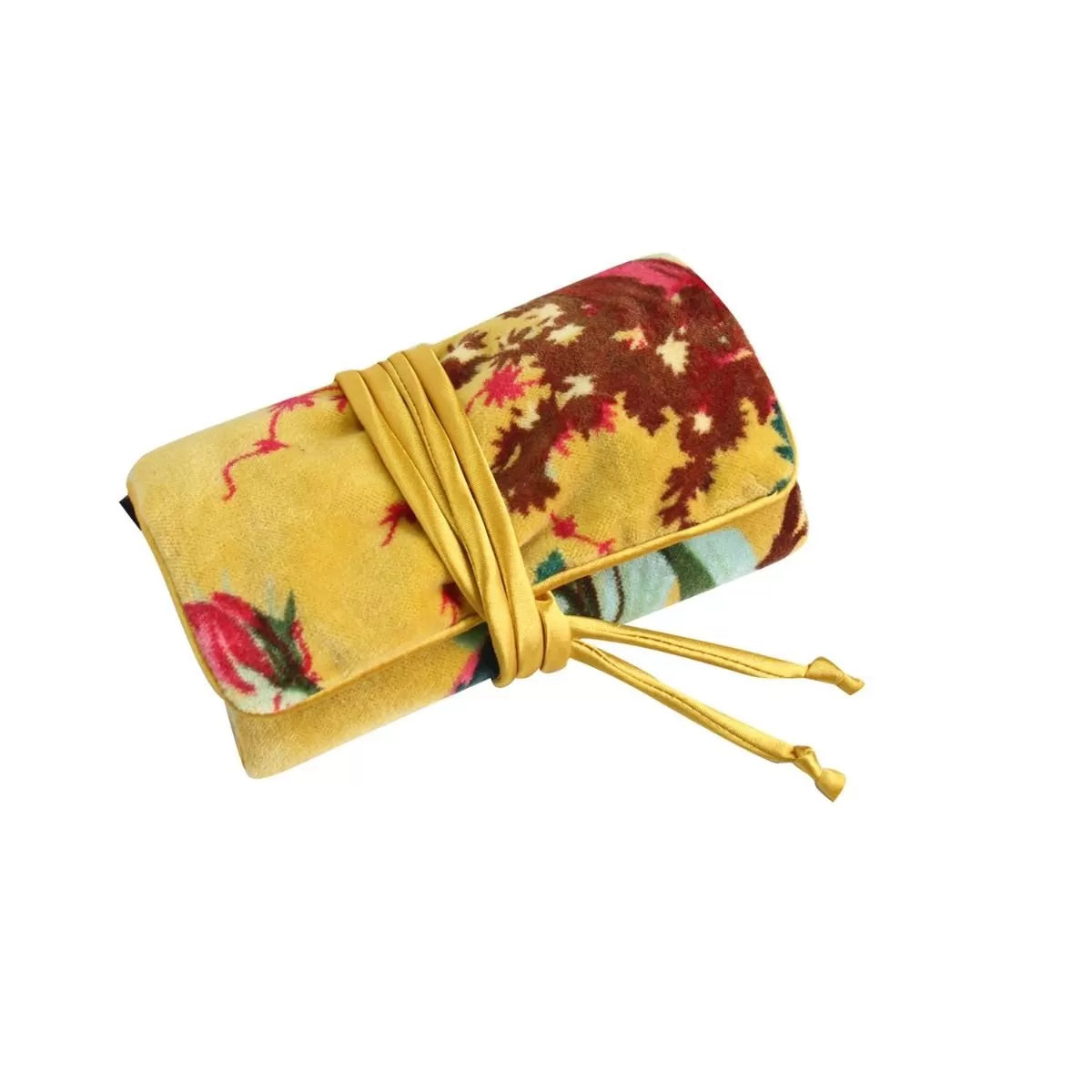 Botanical Velvet Jewellery Pouch and Roll from Earth Squared