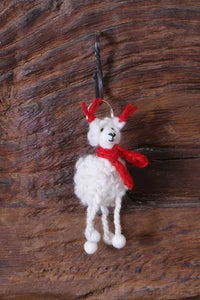 Fair Trade Felt or wool hanging animals
