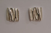 Load image into Gallery viewer, Ruched Sterling Silver Stud Earrings