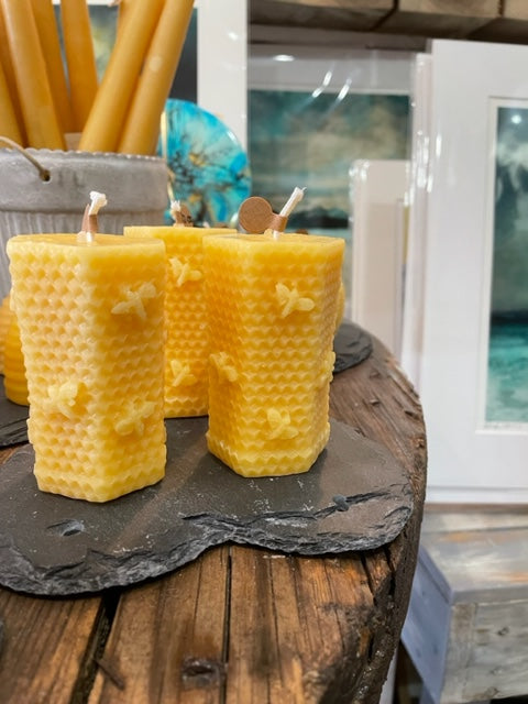 Pure Beeswax candles from Fantasy Candles in Wales WAS 12.00 NOW 8.00