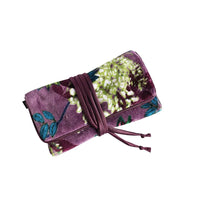 Load image into Gallery viewer, Botanical Velvet Jewellery Pouch or Roll from Earth Squared