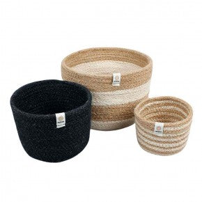 Tall Jute Bowl Set & Baskets