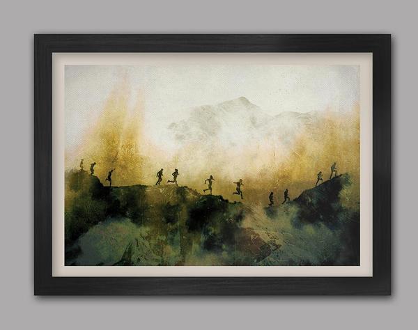 Northern Line A3 Framed