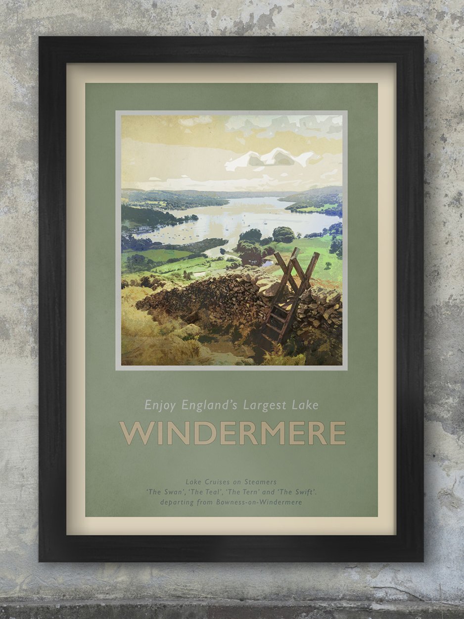 Northern Line A3 Framed